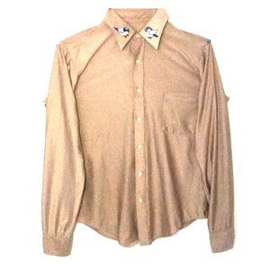 Light tan Hand made Collar shirt LIMITED EDITION